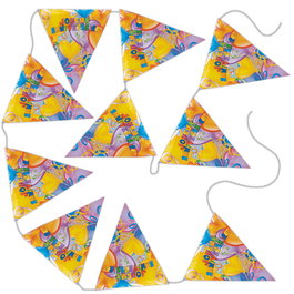 Party Time Guirlande de 10 Fanions, 3,6 m