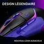 Logitech G502 X Plus - Souris gamer sans fil - Lilas foncé