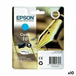 Epson Cartouche d'encre originale 16 Cyan (Lot de 10 unités)