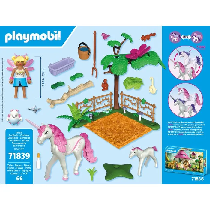 PLAYMOBIL Écurie licorne magique avec maman licorne et poulain 71839 PLAYMOBIL Écurie licorne magique avec maman licorne et poulain 71839
