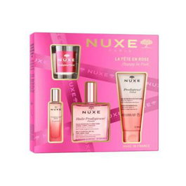 Nuxe Coffret Prodigieux Floral avec Huile 100ml, Parfum 15ml et Gel Douche 100ml