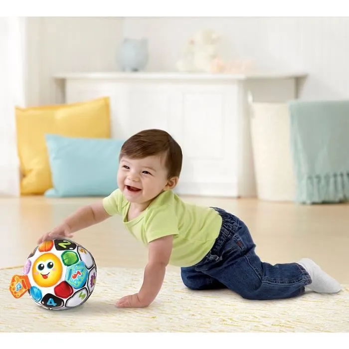 VTech Baby Balle d'éveil Zozo Mon Ballon Rigolo - Jouet éducatif interactif pour bébé 6-36 mois avec sons, lumières, chiffres et couleurs