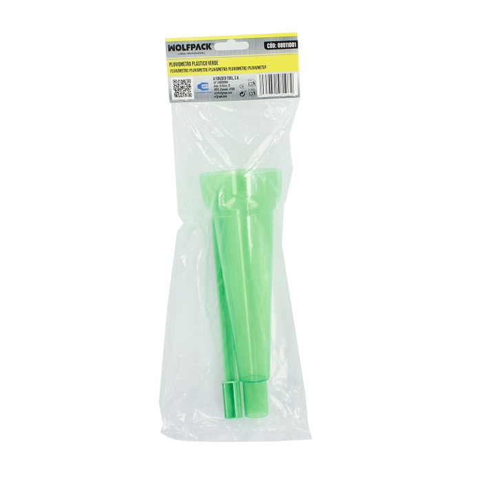 WOLFPACK LINEA PROFESIONAL Pluviomètre Plastique Vert 350 ml