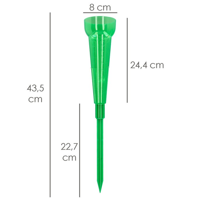 WOLFPACK LINEA PROFESIONAL Pluviomètre Plastique Vert 350 ml