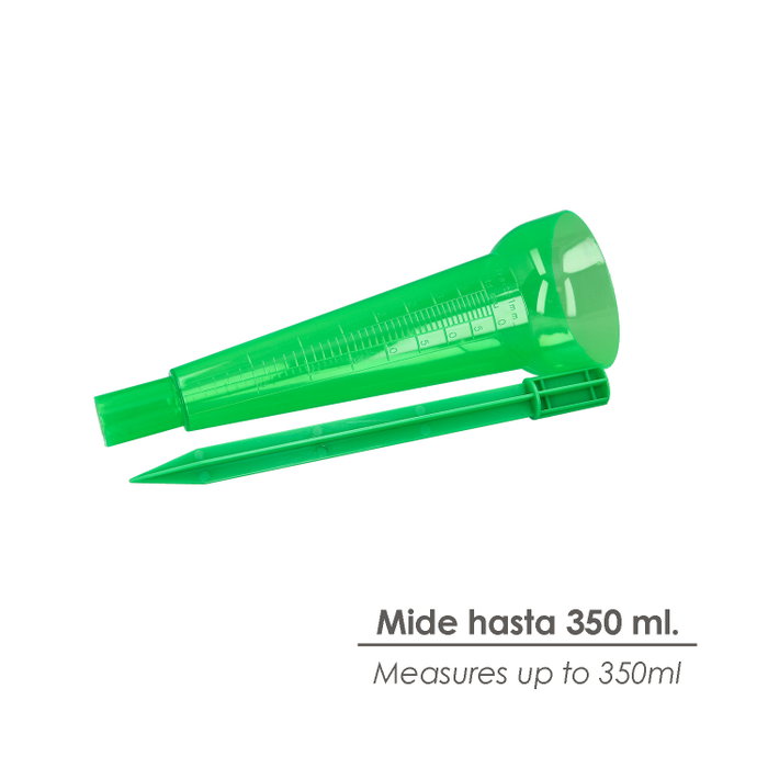 WOLFPACK LINEA PROFESIONAL Pluviomètre Plastique Vert 350 ml