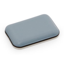 HERRAJES ALK Patin rectangulaire en PTFE avec adhésif 24x24 mm