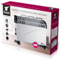 Thulos CH2001 Convector Turbo 2000W - 3 Réglages 750W/1250W/2000W, Thermostat Réglable, Double Protection, Portable