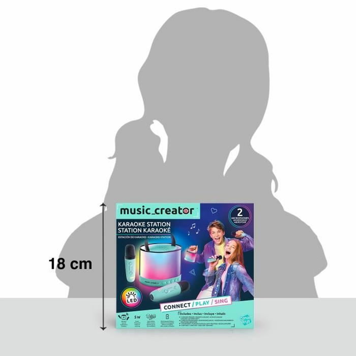 Canal Toys Mini Station Karaoké avec 2 Microphones sans fil Canal Toys Mini Station Karaoké avec 2 Microphones sans fil