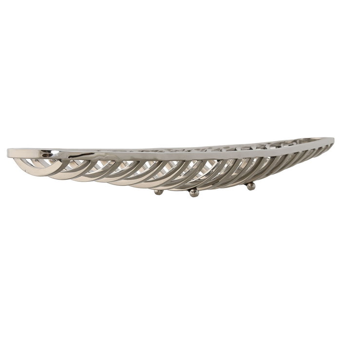 Home ESPRIT Centre de Table Argenté Acier 51 x 12 x 6 cm Home ESPRIT Centre de Table Argenté Acier 51 x 12 x 6 cm