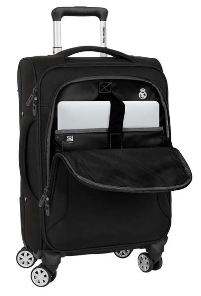 Safta Trolley cabine souple 20" Real Madrid Premium - Valise à main 35 x 51 x 20 cm - Recommandé à partir de 3 ans