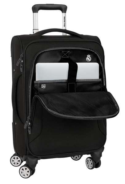 Safta Trolley cabine souple 20" Real Madrid Premium - Valise à main 35 x 51 x 20 cm - Recommandé à partir de 3 ans