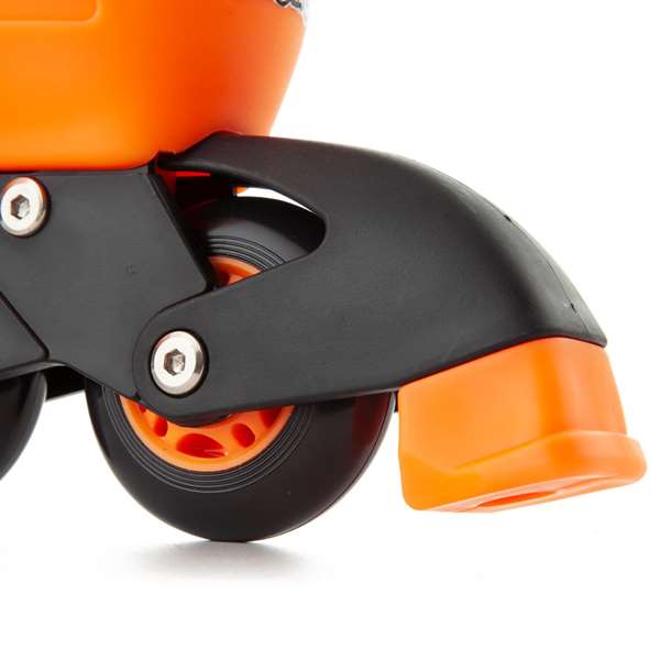 Molto Patines 4 en linea ajustables - Patins à roulettes alignées 4 roues couleur orange - Taille M (35/38)
