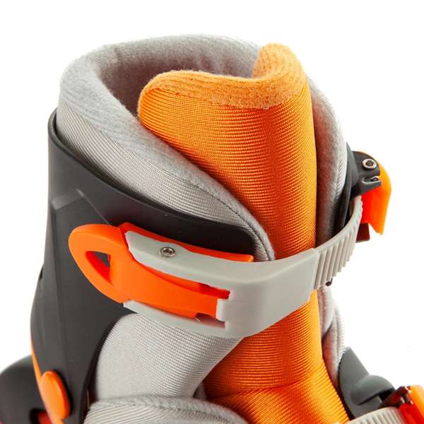 Molto Patines 4 en linea ajustables - Patins à roulettes alignées 4 roues couleur orange - Taille M (35/38)