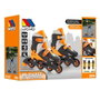 Molto Patines 4 en linea ajustables - Patins à roulettes alignées 4 roues couleur orange - Taille M (35/38)