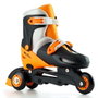 Molto Patines 4 en linea ajustables - Patins à roulettes alignées 4 roues couleur orange - Taille M (35/38)