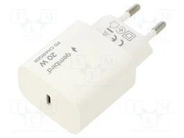 GEMBIRD Chargeur USB 20W Power Delivery Blanc USB-C