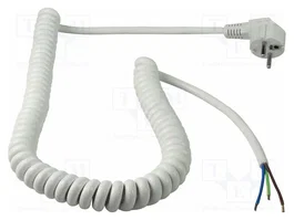 AS SCHWABE Câble d'alimentation spiral H05VV-F 3G1,5mm2 CEE 7/7