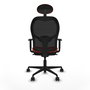Chaise de Bureau Piqueras y Crespo 1D036N1 Orange Foncé