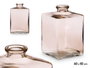GIFTDECOR Frasco Cristal Cuadrado Gris