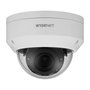 Hanwha Camera de surveillance extérieure dôme antivandalisme 2MP IR, objectif 2.8mm fixe, vision nocturne 30m, PoE, IP66, IK10