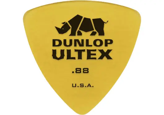 DUNLOP Pack de 6 médiators Ultex Triangle Amber - 0,88 mm DUNLOP Pack de 6 médiators Ultex Triangle Amber - 0,88 mm