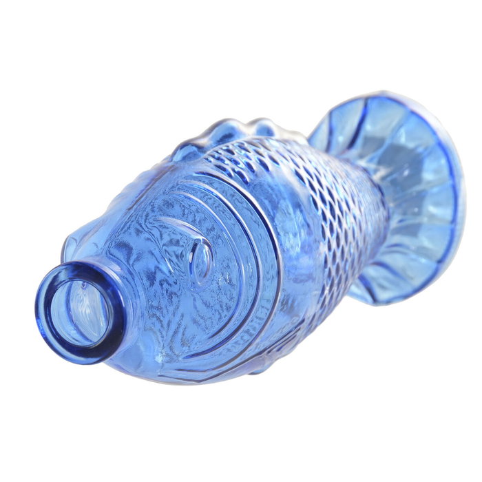 Vase Home ESPRIT Bleu Turquoise Verre méditerranéen 10 X 7 X 26,3 CM (2 Unités)