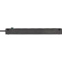 Brennenstuhl Bremounta Multiprise 6 prises avec interrupteur, noir, 3m
