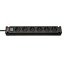 Brennenstuhl Bremounta Multiprise 6 prises avec interrupteur, noir, 3m