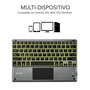 Clavier Bluetooth avec Support pour Tablette Subblim SUB-KBT-SMBT51 Gris Multicouleur Espagnol Qwerty