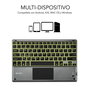 Clavier Bluetooth avec Support pour Tablette Subblim SUB-KBT-SMBT51 Gris Multicouleur Espagnol Qwerty
