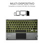 Clavier Bluetooth avec Support pour Tablette Subblim SUB-KBT-SMBT51 Gris Multicouleur Espagnol Qwerty