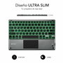 Clavier Bluetooth avec Support pour Tablette Subblim SUB-KBT-SMBT51 Gris Multicouleur Espagnol Qwerty