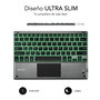 Clavier Bluetooth avec Support pour Tablette Subblim SUB-KBT-SMBT51 Gris Multicouleur Espagnol Qwerty