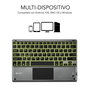 Clavier Bluetooth avec Support pour Tablette Subblim SUB-KBT-SMBT51 Gris Multicouleur Espagnol Qwerty