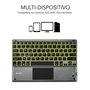 Clavier Bluetooth avec Support pour Tablette Subblim SUB-KBT-SMBT51 Gris Multicouleur Espagnol Qwerty