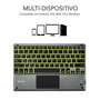 Clavier Bluetooth avec Support pour Tablette Subblim SUB-KBT-SMBT51 Gris Multicouleur Espagnol Qwerty