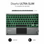 Clavier Bluetooth avec Support pour Tablette Subblim SUB-KBT-SMBT51 Gris Multicouleur Espagnol Qwerty