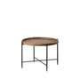 BigBuy Home Table Basse Noir Naturel 80 x 80 x 55 cm
