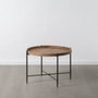 BigBuy Home Table Basse Noir Naturel 80 x 80 x 55 cm