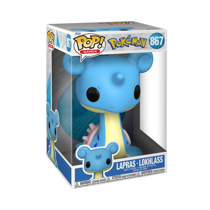 Funko Pop Jumbo! - Figurine Lapras Pokemon - 25 cm - Licence Officielle - Version Multilingue Funko Pop Jumbo! - Figurine Lapras Pokemon - 25 cm - Licence Officielle - Version Multilingue