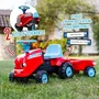 FALK Porteur Tracteur avec Remorque Tractor Go! - Jouet pour Enfant dès 1 an, 100% Fabriqué en France, 40% Plastique Recyclé