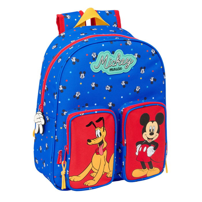 Cartable Mickey Mouse Clubhouse Good day Bleu 28 x 34 x 10 cm Cartable Mickey Mouse Clubhouse Good day Bleu 28 x 34 x 10 cm
