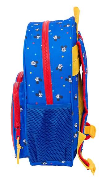 Safta Mochila Infantil Mickey Mouse "Good Day" 28x34x10 cm Sac à Dos Enfant avec Poche Adaptée Poussette