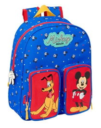 Safta Mochila Infantil Mickey Mouse "Good Day" 28x34x10 cm Sac à Dos Enfant avec Poche Adaptée Poussette