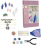 Sycomore - Kit d'atelier de bijoux avec perles japonaises et plumes - Création de bracelets, pendentifs et boucles d'oreilles - À partir de 12 ans