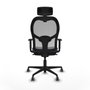 Piqueras y Crespo Chaise de Bureau Jorquera 1D036G2 Gris foncé