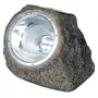 Galix - Spot Solaire Rocher - Polyresine Marron - 10 Lumens - LED - Eclairage Jardin Exterieur - 8h Autonomie - Dimensions 14 x 11 cm