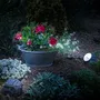 Galix - Spot Solaire Rocher - Polyresine Marron - 10 Lumens - LED - Eclairage Jardin Exterieur - 8h Autonomie - Dimensions 14 x 11 cm
