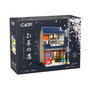 CADA C66010W Tea House Maquette de Construction Lumineuse avec Éclairage USB - 1200 Pièces, Licence CADA, Décors : Enseigne, Balcon, Lanterne, Porte Coulissante