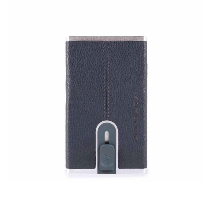 Piquadro Portefeuille pour Homme en Cuir Black Square Compact avec Système de Billets Coulissant - Bleu - Réf. PP4891B3RBLU4 Piquadro Portefeuille pour Homme en Cuir Black Square Compact avec Système de Billets Coulissant - Bleu - Réf. PP4891B3RBLU4